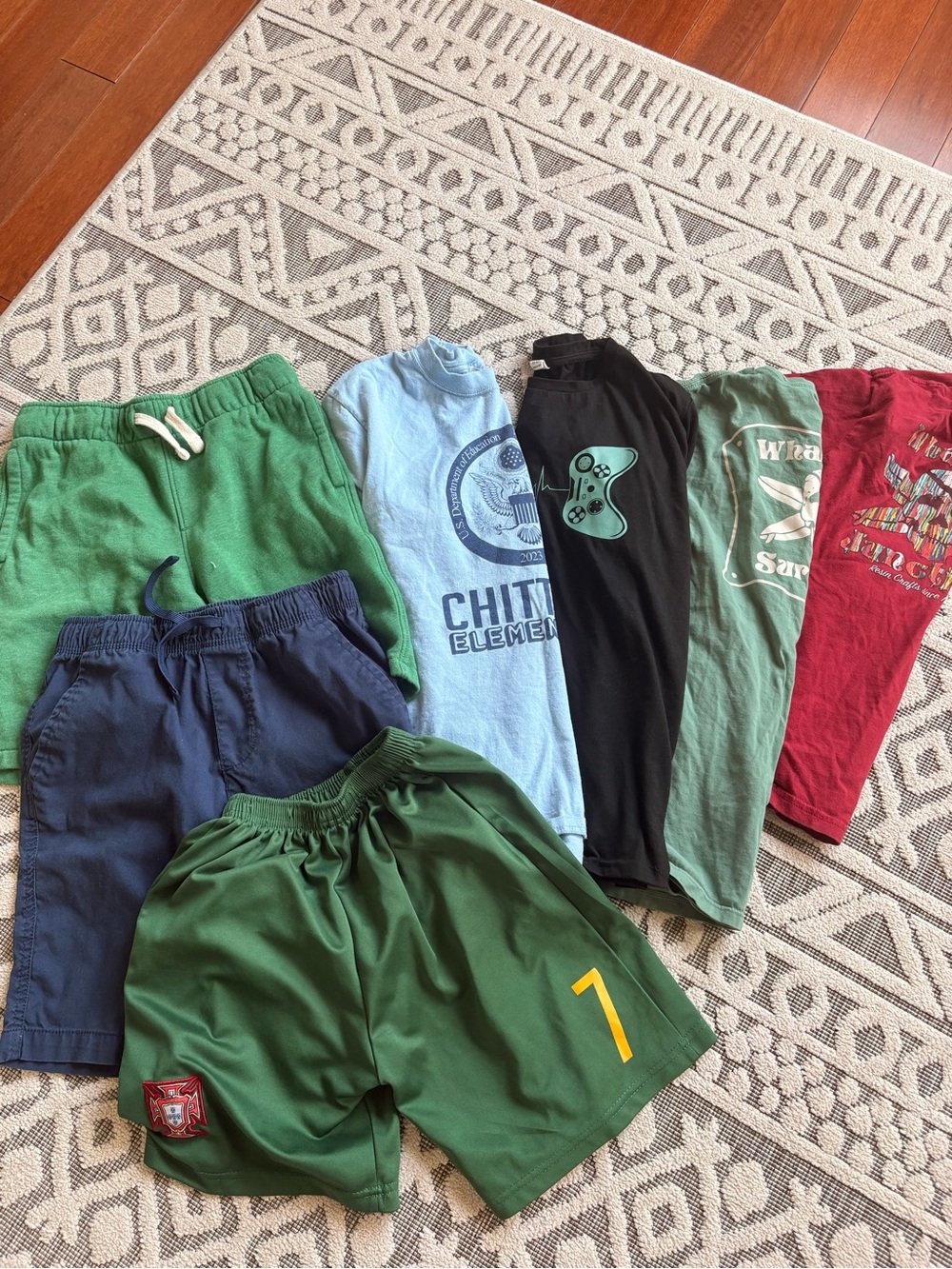 Assorted Kids Bottoms Set - Green, Navy, Black